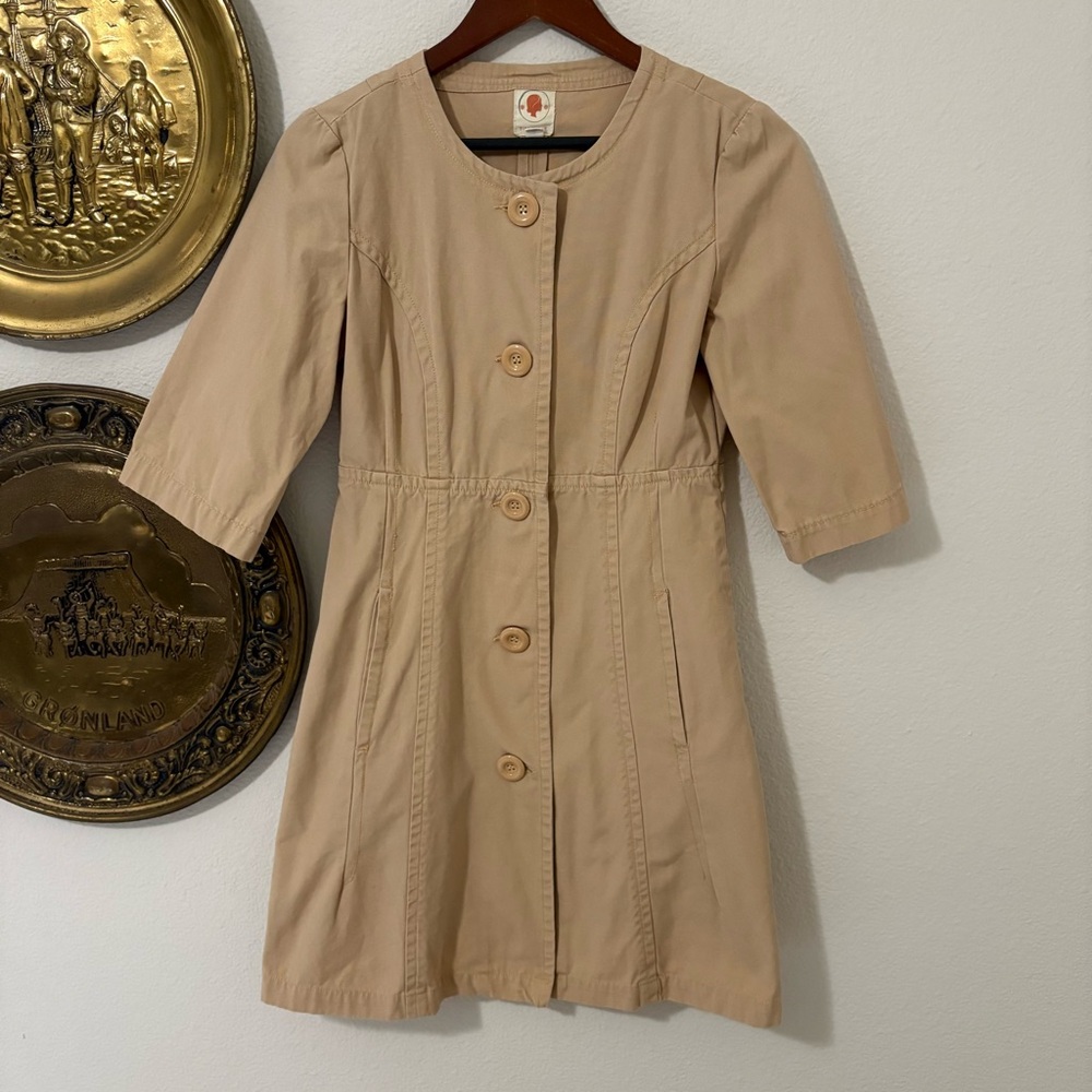 Tulle for Anthropologie Tan Jacket